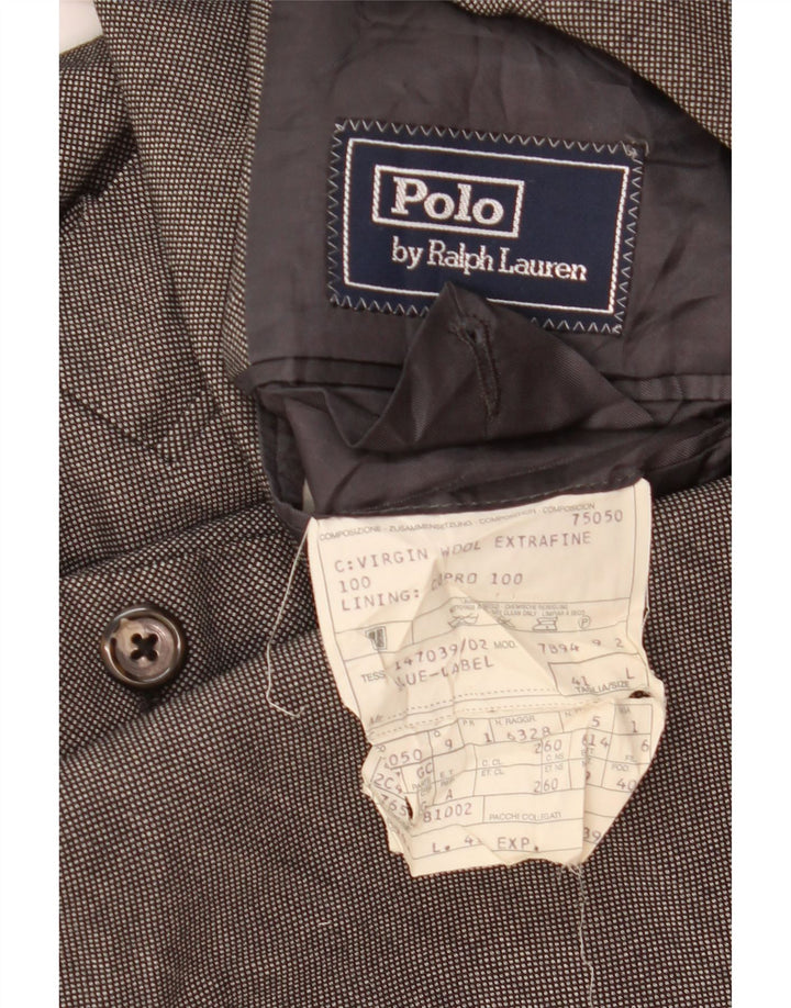 Мужской длинный пиджак с 3 пуговицами Polo Ralph Lauren, Великобритания 41, большой серый