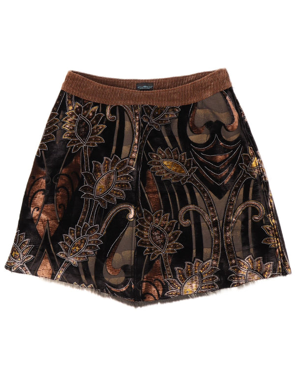 Женская мини-юбка Custo Barcelona EU 38 Medium W32 Разноцветный цветочный принт