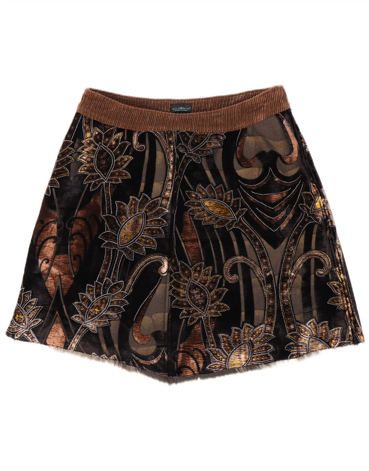 Женская мини-юбка Custo Barcelona EU 38 Medium W32 Разноцветный цветочный принт