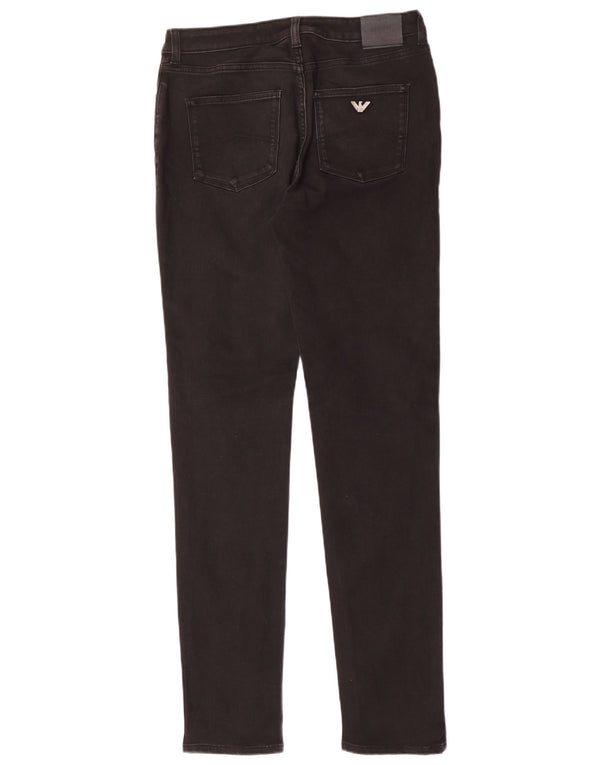 Женские джинсы скинни Armani W31 L33, черный хлопок