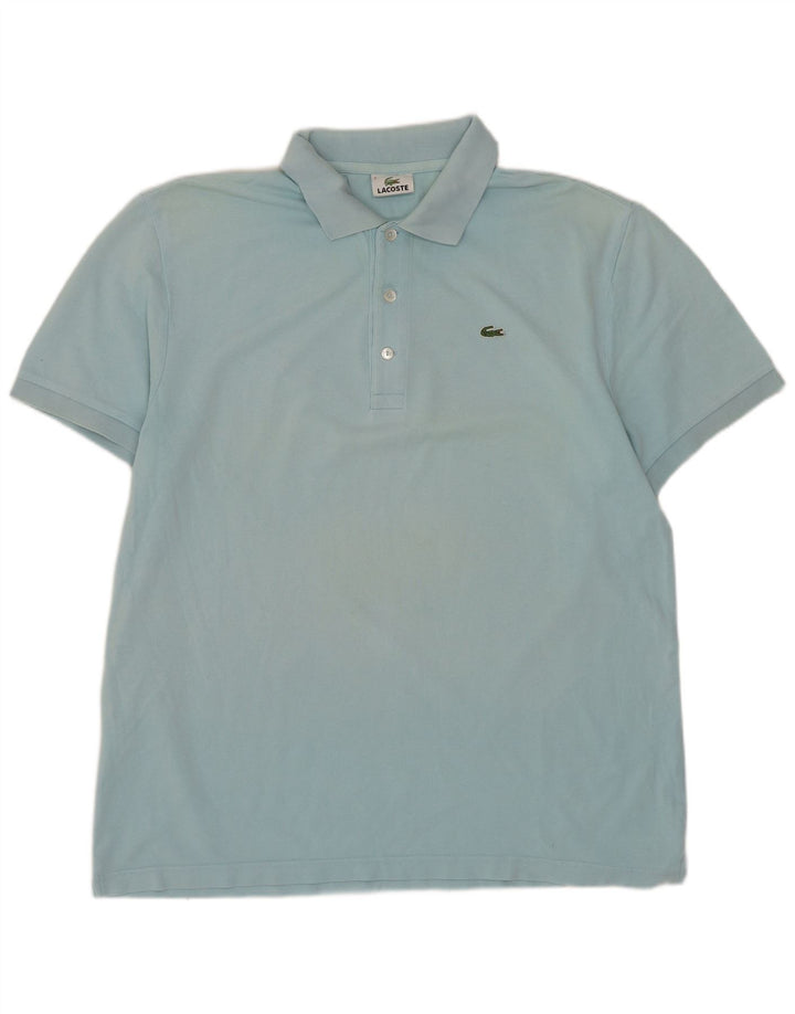 Мужская рубашка-поло Lacoste, размер 7 2XL, синяя