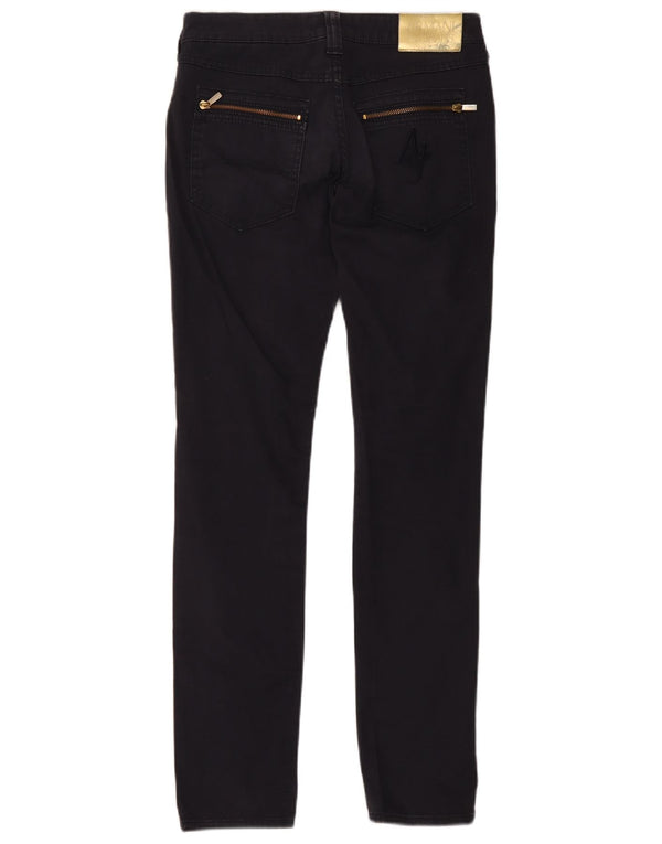 Женские узкие джинсы Armani W27 L30 Темно-синие, хлопок