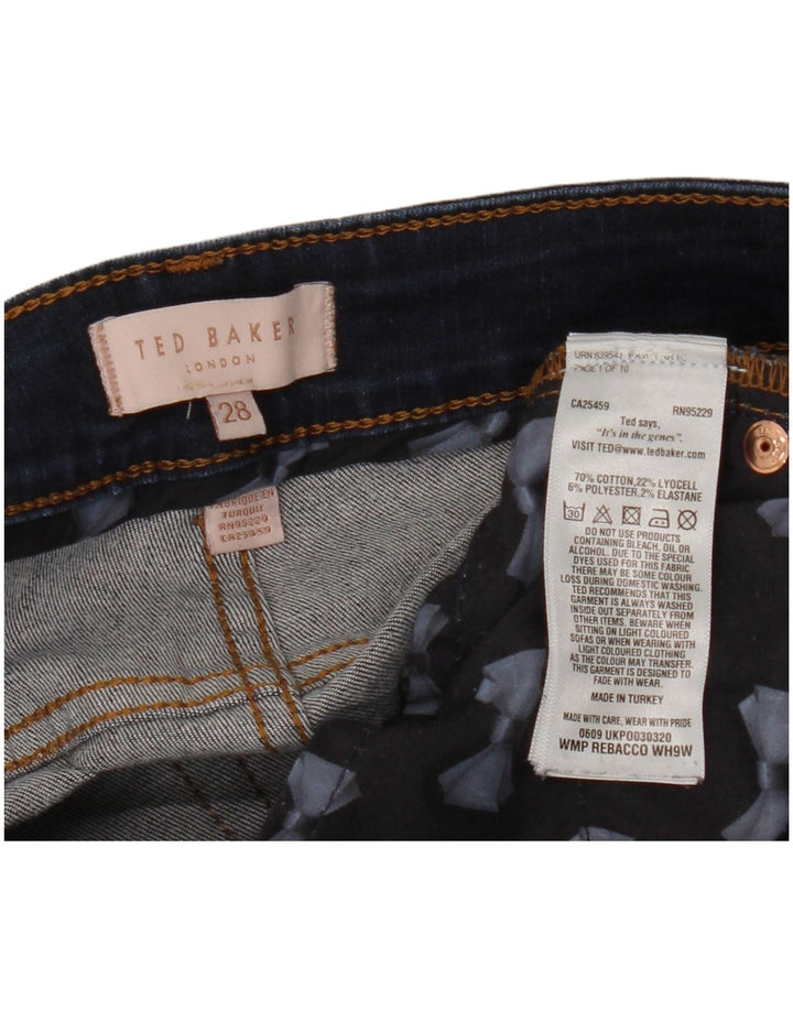 Женские джинсы скинни TED BAKER W28 L27 Темно-синие, хлопок