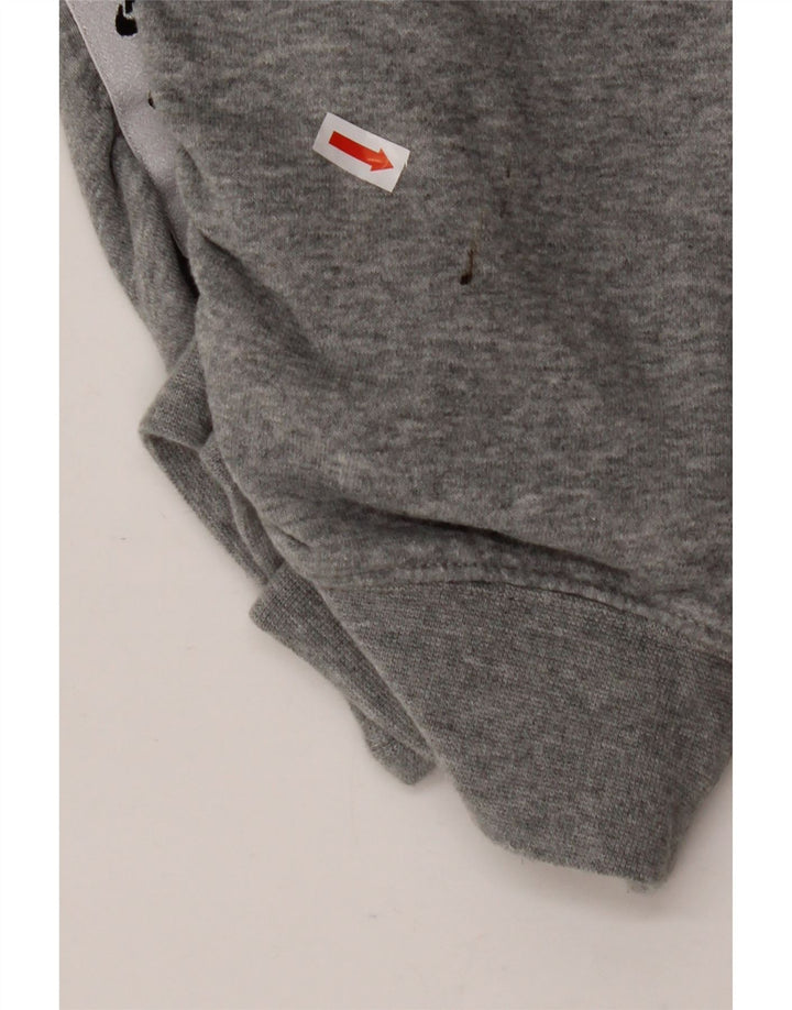 Женский спортивный костюм NIKE с графическим рисунком UK 14, хлопковый цвет среднего серого цвета с цветными блоками