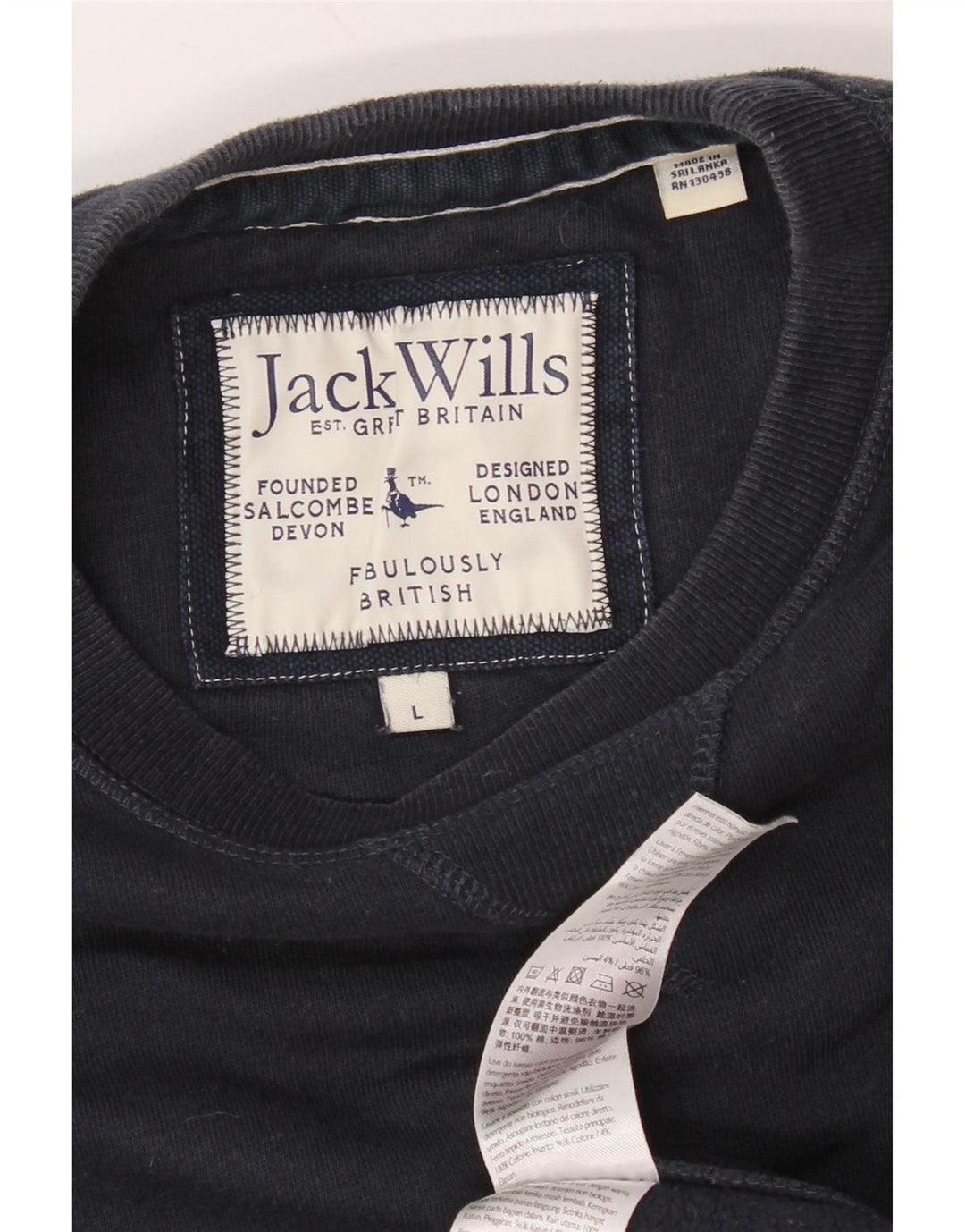 Мужской свитер JACK WILLS, большой темно-синий хлопковый джемпер