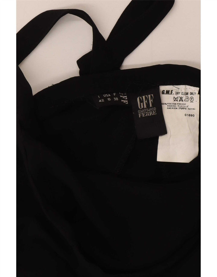 Gianfranco Ferre Женская юбка макси с запахом IT 42 Medium W28 Черная вискоза