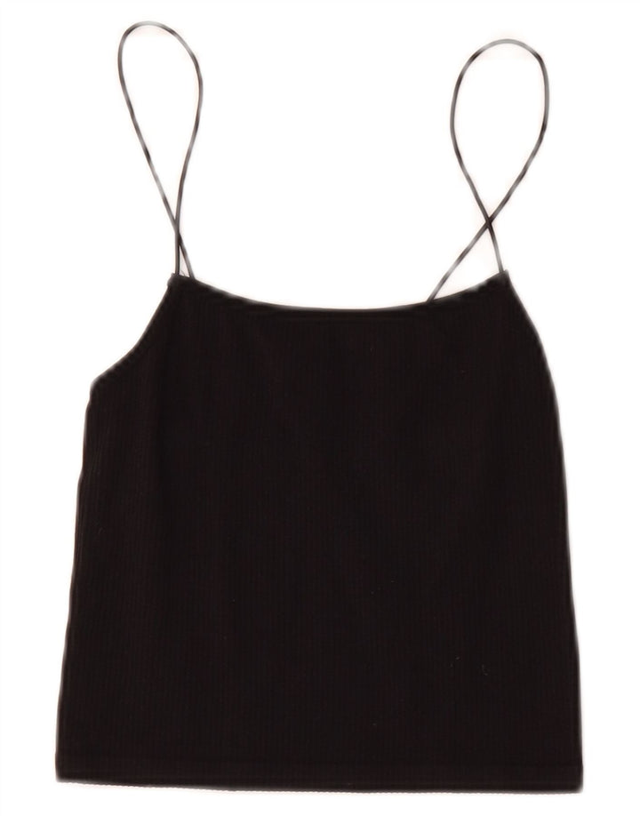 Женский укороченный топ Zara UK 6 XS, черный
