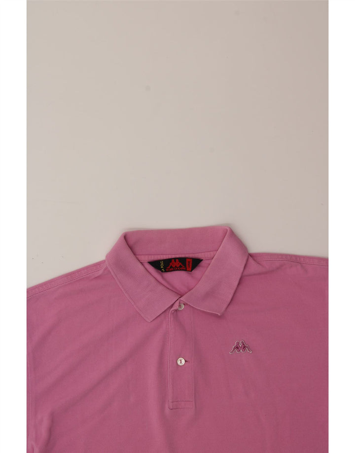 KAPPA Mens Polo Shirt Large Pink Cotton Vintage Kappa and Second-Hand Kappa from Messina Hembry 