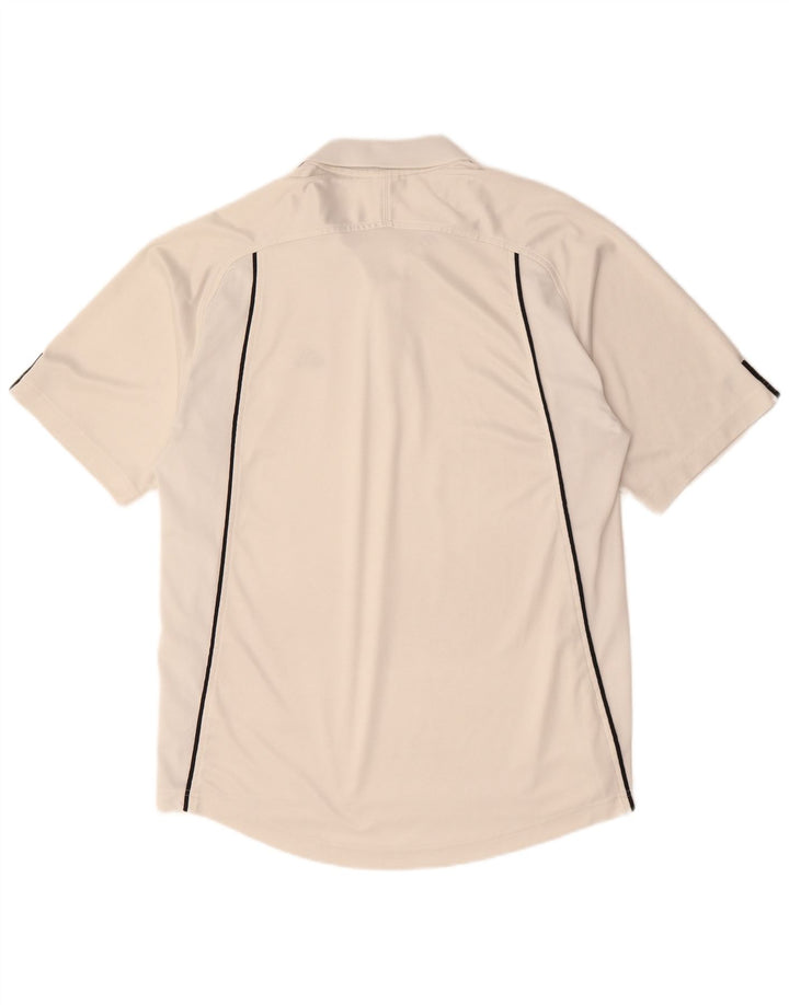 Мужская рубашка-поло Adidas UK 42/44, большая белая полиэстер