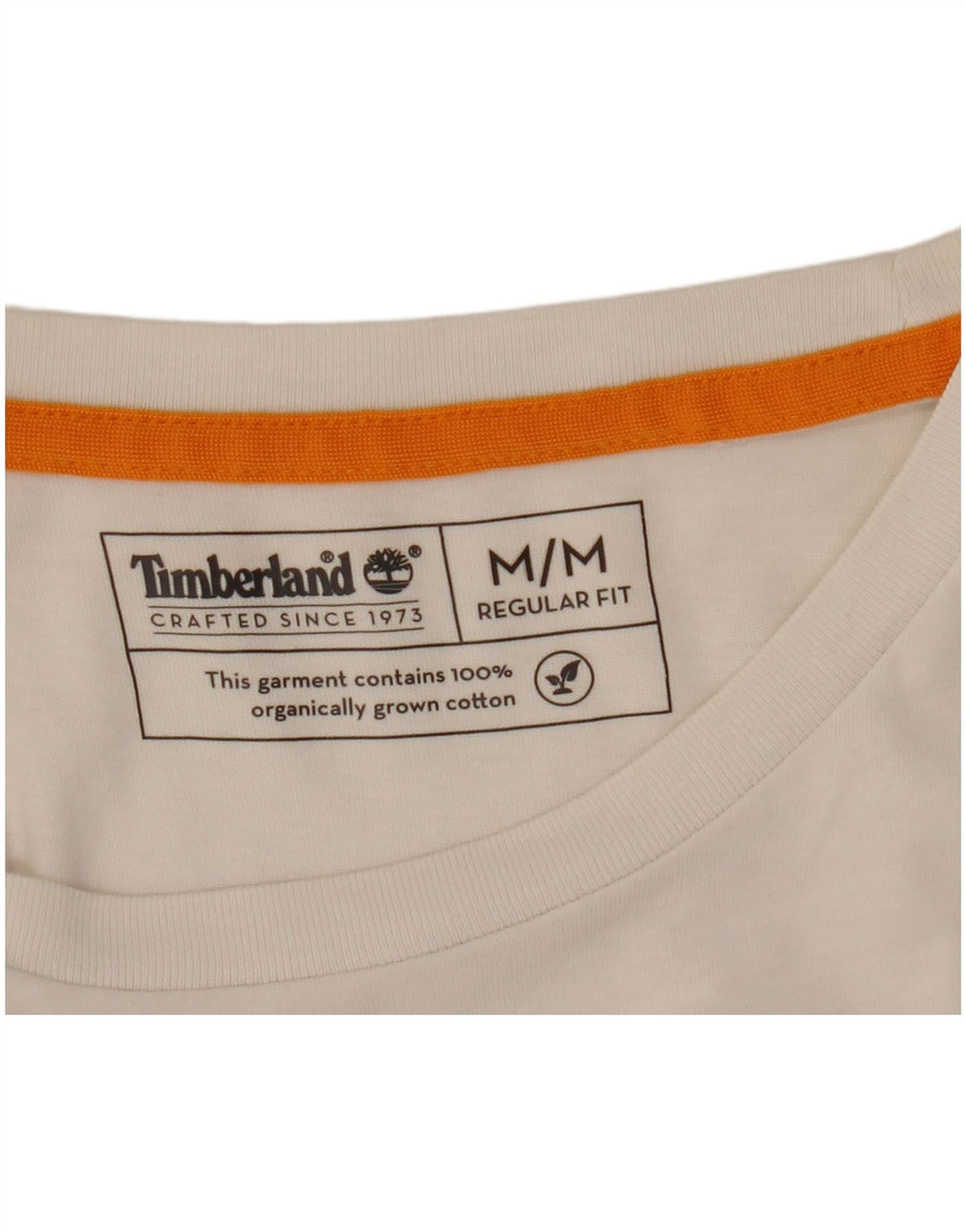Мужская футболка с рисунком Timberland, средний белый хлопок, белый цвет