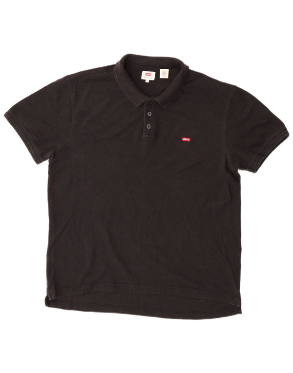 LEVI'S Mens Polo Shirt XL Black