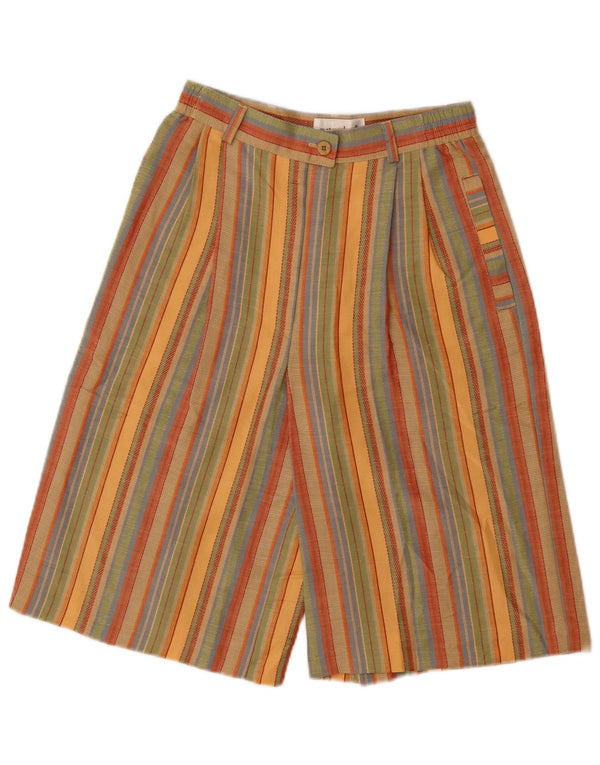 ВИНТАЖНЫЕ женские шорты чинос UK 10, маленькие W26, разноцветные в полоску