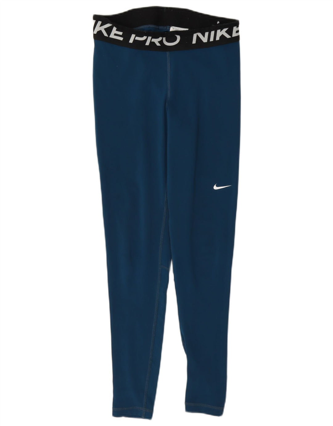 Женские леггинсы с рисунком Nike Dri Fit UK 10, маленькие синие, полиэстер с цветными блоками