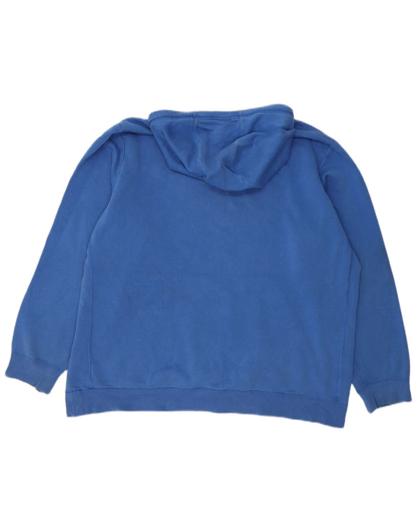 Мужской джемпер с капюшоном Adidas 2XL синий хлопок