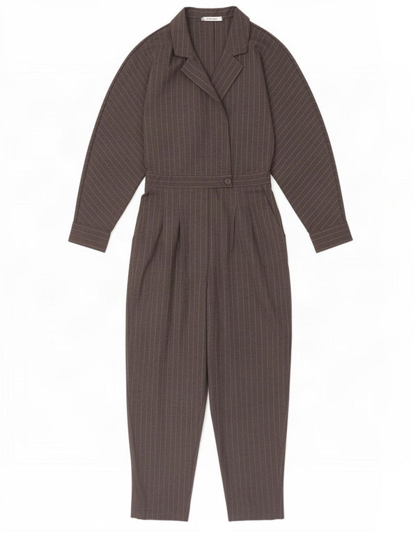 Женский комбинезон с длинными рукавами Zara UK 6 XS, серый в тонкую полоску