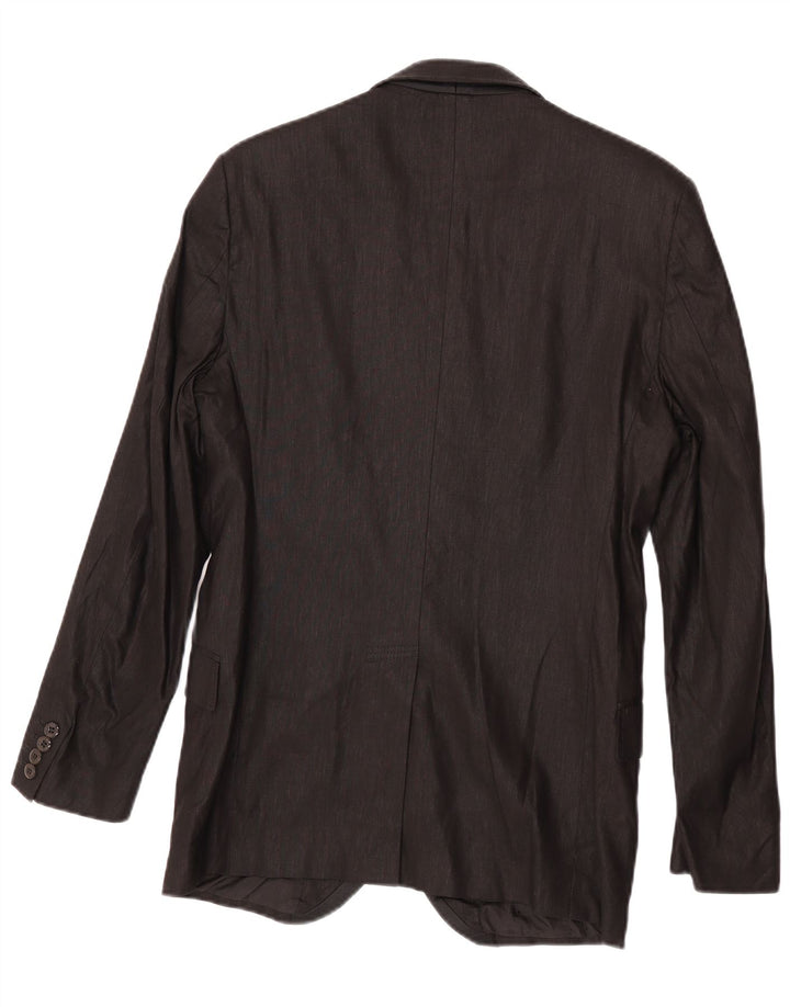 Versace Мужской пиджак на 2 пуговицах IT 48 Medium Black Linen Classic