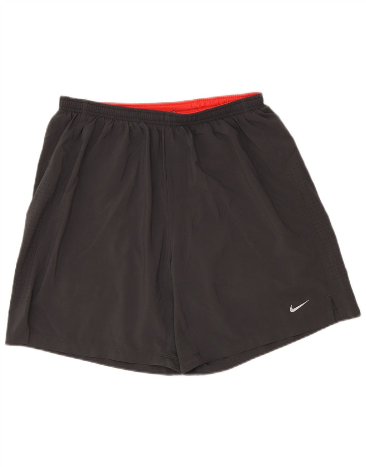 Мужские спортивные шорты Nike Dri Fit, большие черные, полиэстер
