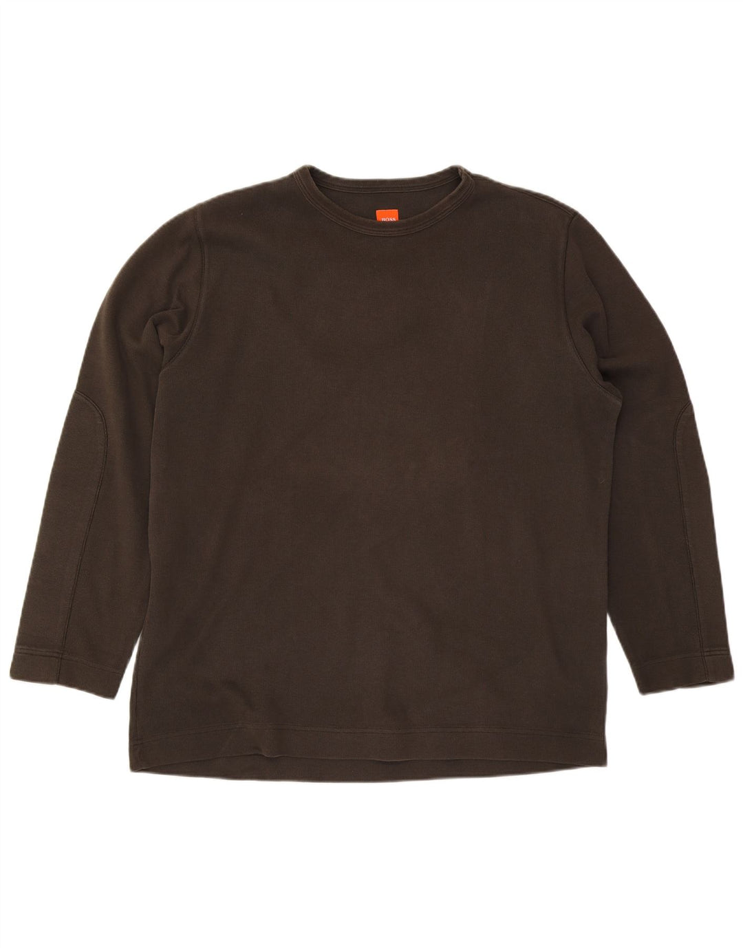 Мужской топ Hugo Boss с длинным рукавом 2XL, цвет хаки, хлопок