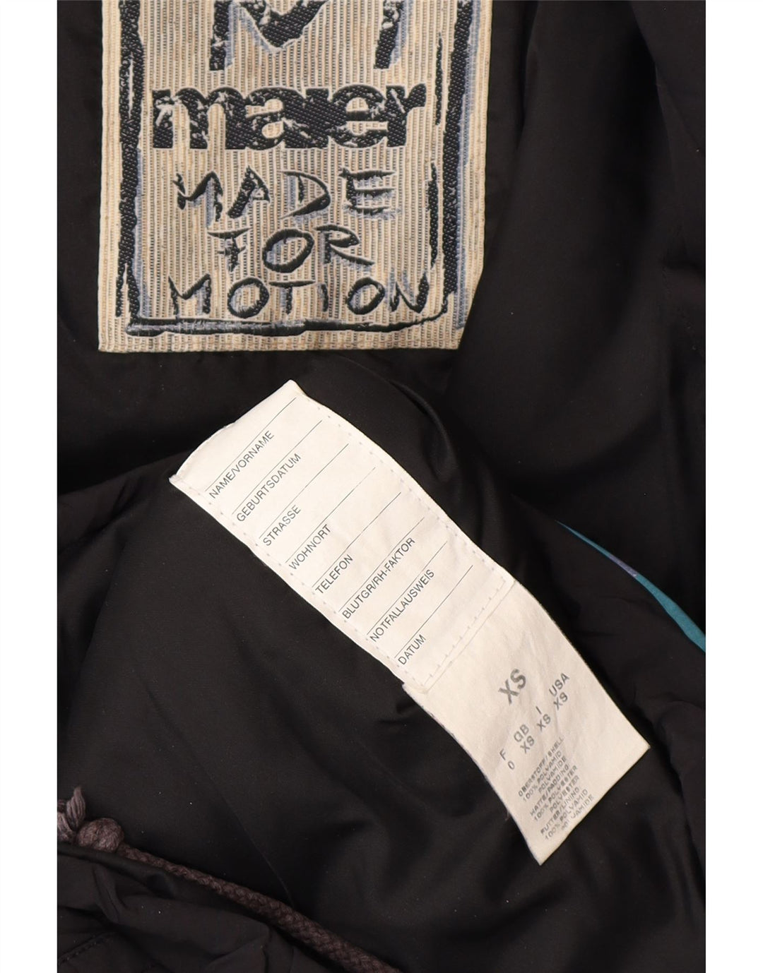 Мужской пуловер-ветровка MAIER большого размера UK 6 XS, черный с цветочным принтом