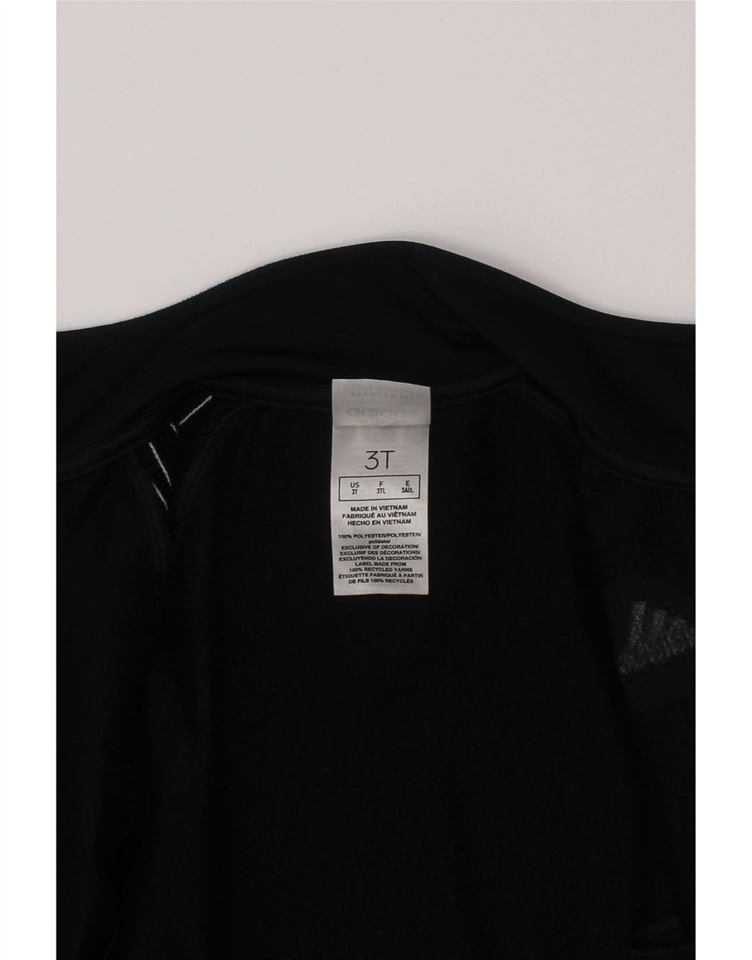 Спортивный костюм Adidas для мальчиков, верхняя куртка 2-3 лет, черный полиэстер