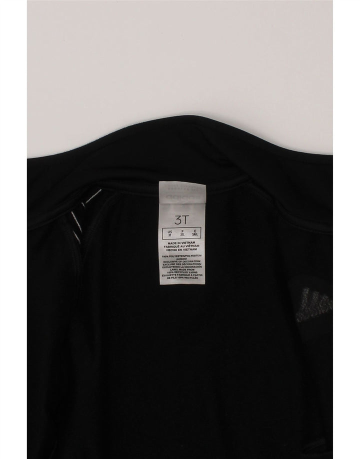 Спортивный костюм Adidas для мальчиков, верхняя куртка 2-3 лет, черный полиэстер