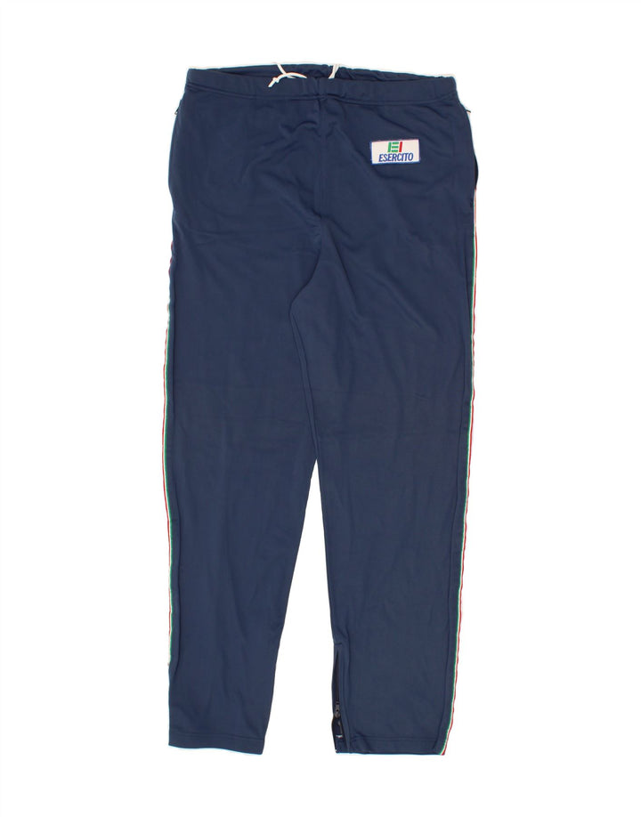 ESERCITO Mens Tracksuit Trousers Large Navy Blue Polyamide Vintage Esercito and Second-Hand Esercito from Messina Hembry 