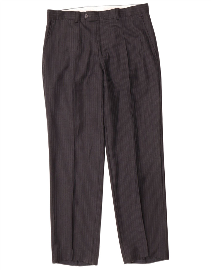 Мужской костюм из двух предметов Giorgio Santi с 3 пуговицами IT 52 XL W34 L33, черный в полоску