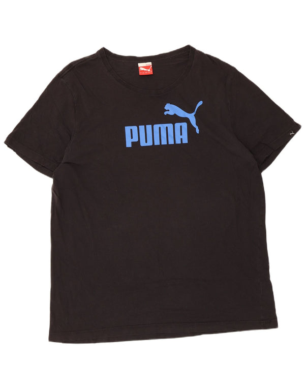 Мужская футболка с рисунком Puma XL, черный хлопок