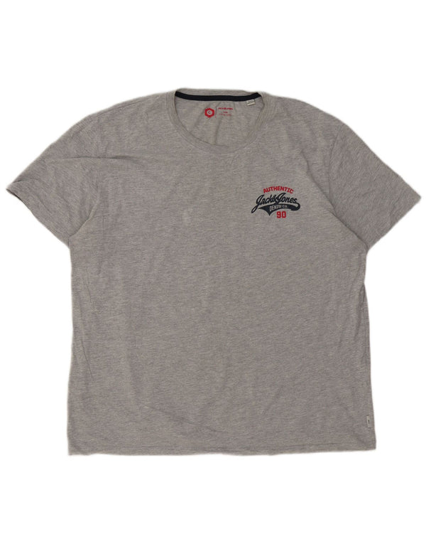 Мужская футболка Jack & Jones Top 2XL, серый хлопок