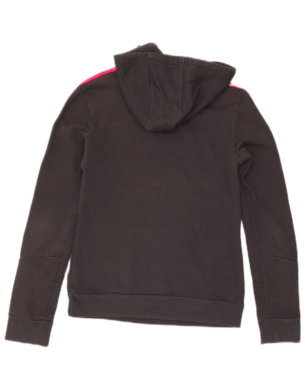Женский джемпер с капюшоном Adidas с рисунком UK 4/6 XS, серый хлопок
