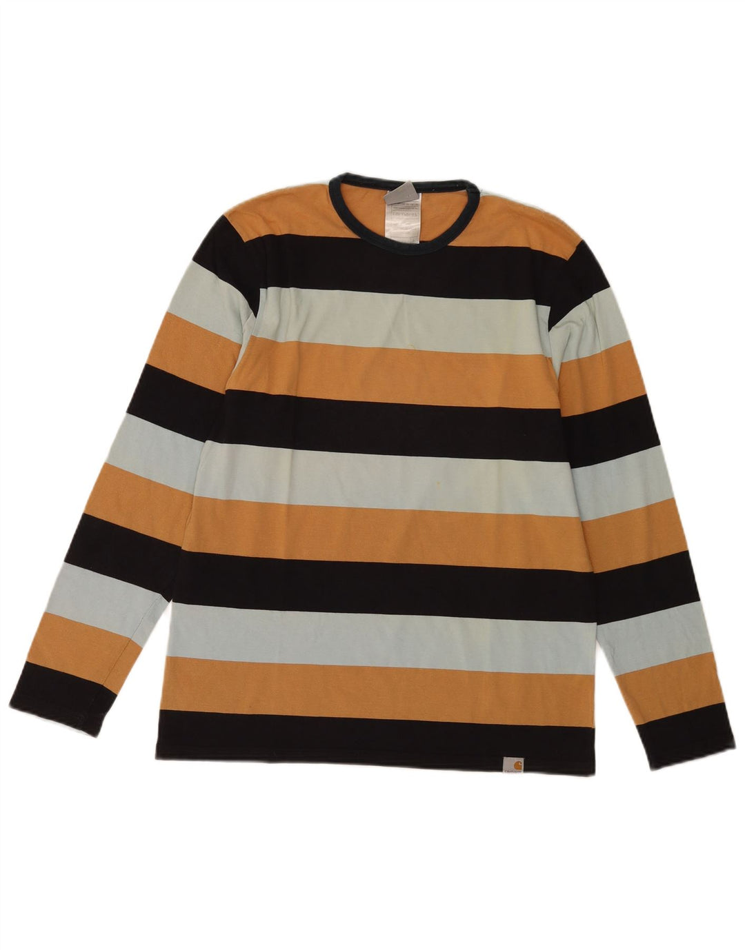 Мужской топ Carhartt из хлопка с длинными рукавами, маленькая разноцветная полоска
