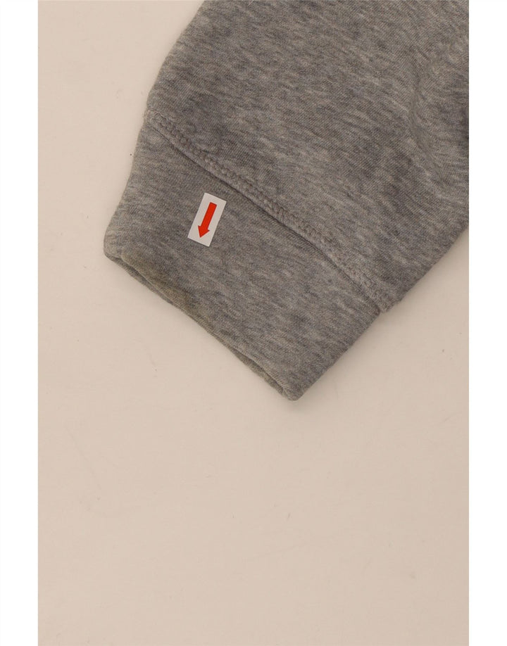 TOMMY HILFIGER Женский джемпер с капюшоном оверсайз с рисунком UK 14 Средний серый