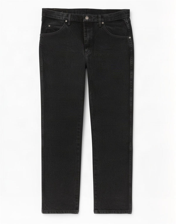 Мужские прямые джинсы Wrangler стандартного кроя W34 L30, черный хлопок