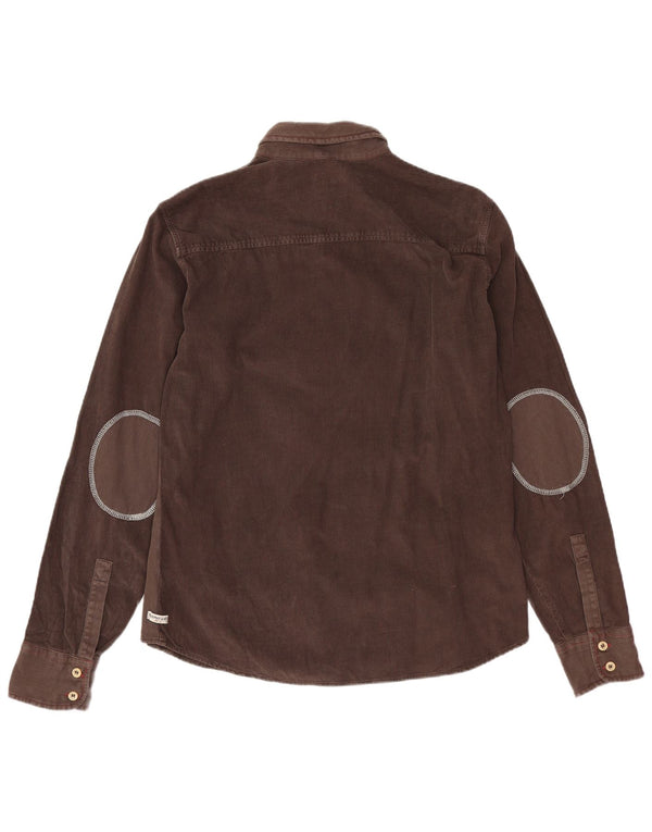 Murphy & Nye Womens Corduroy Shirt UK 16 Large Brown