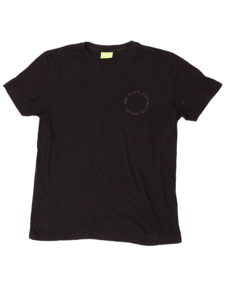 Мужская футболка с рисунком Diesel Top XL, черный хлопок
