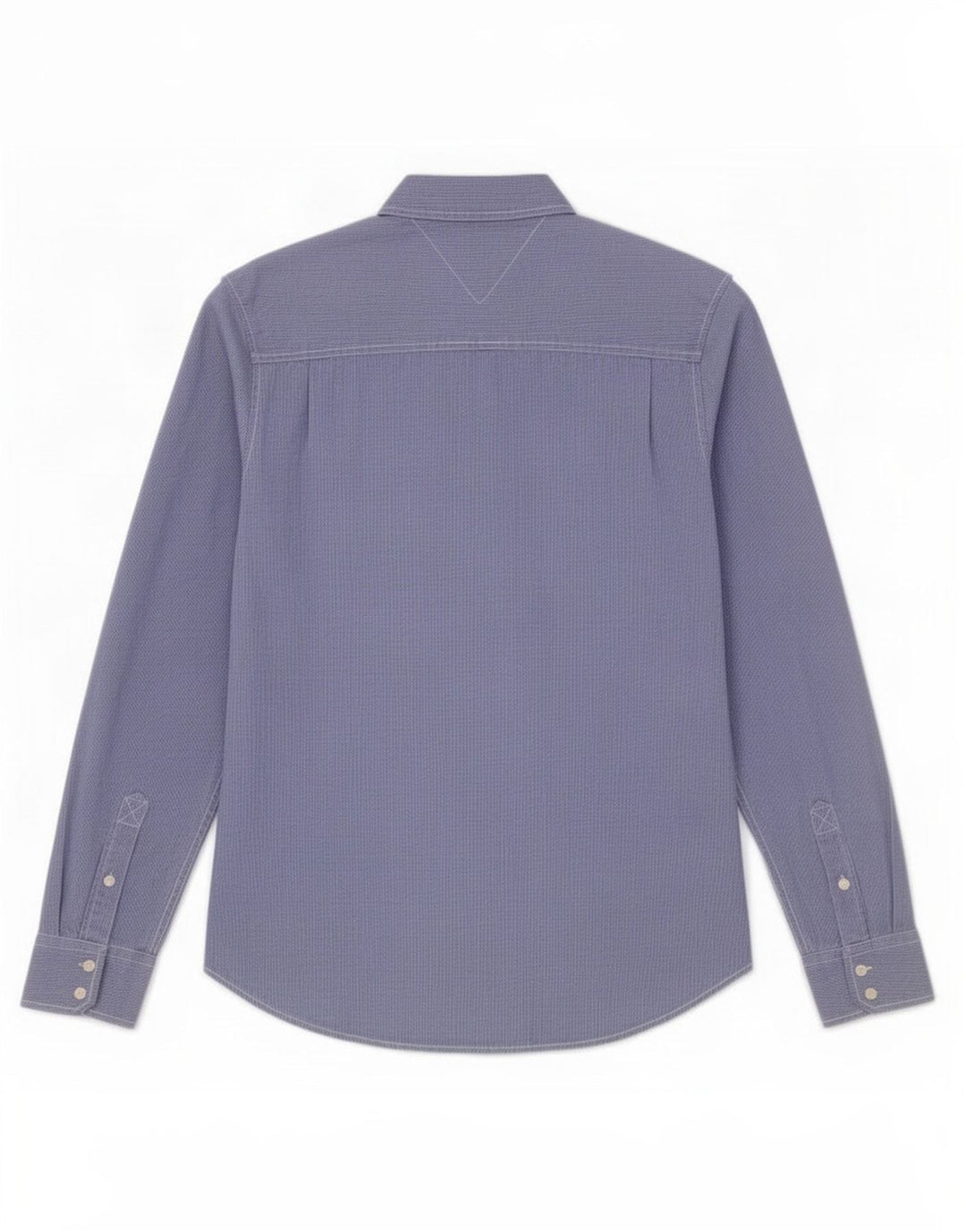 Мужская рубашка Tommy Hilfiger XL, синяя, хлопок в мелкую клетку