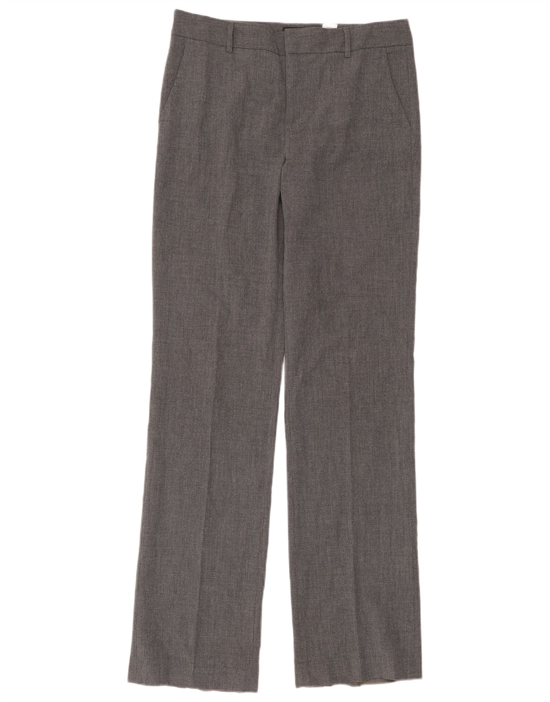 Женские прямые костюмные брюки Zara EU 40 Medium W30 L34, серый полиэстер