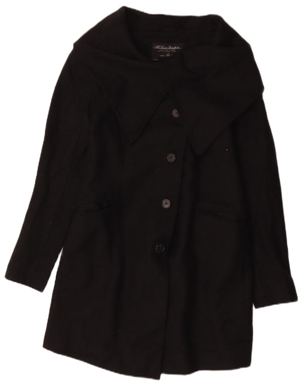 Женское пальто All Saints UK 12, среднее, черное, шерстяное