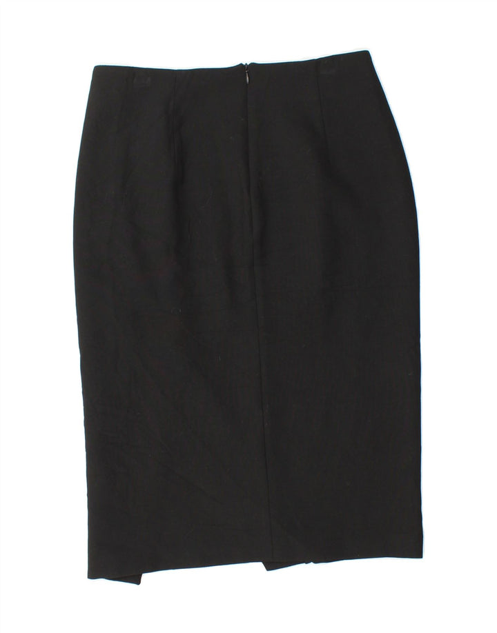 ZARA Womens Pencil Skirt Small W26 Black Polyester Vintage Zara and Second-Hand Zara from Messina Hembry 