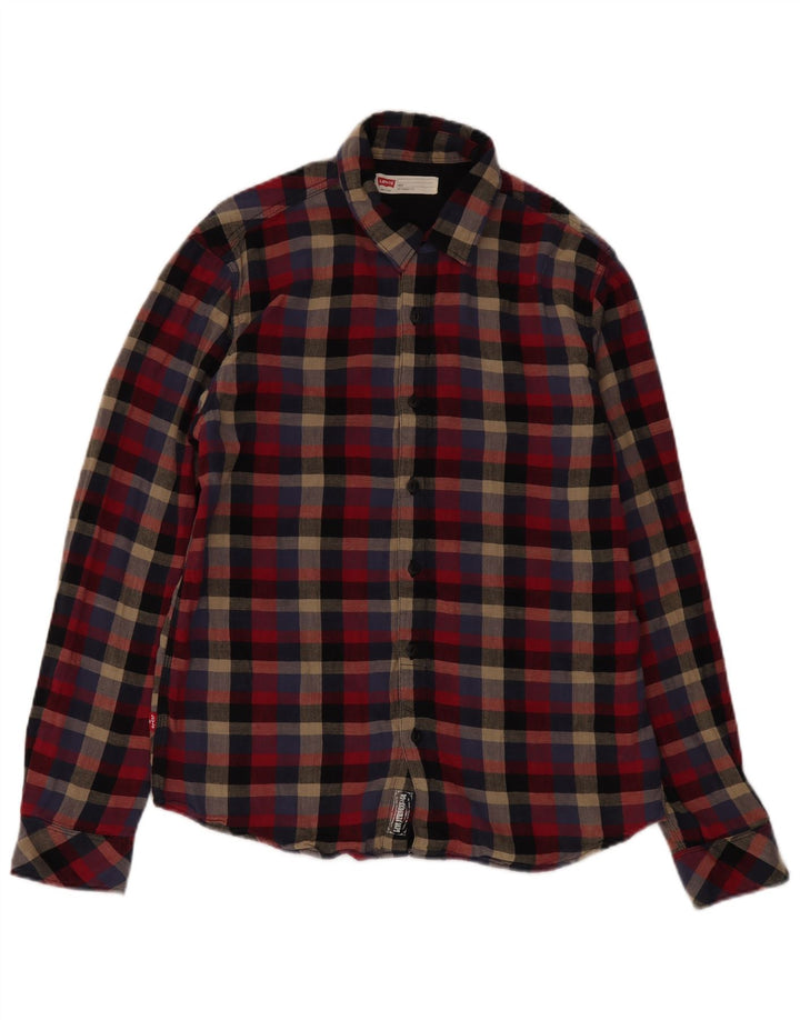 Мужская фланелевая рубашка узкого кроя Levi's Lumberjack, большая разноцветная клетка
