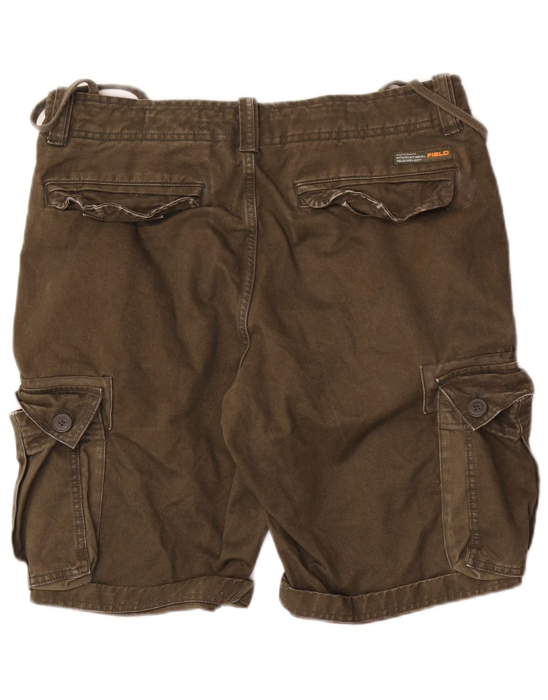 Мужские шорты карго Superdry W32, средний цвет хаки, хлопок