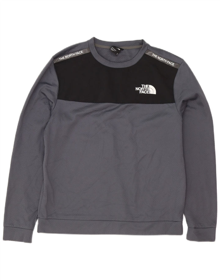 Мужской спортивный костюм с графическим рисунком The North Face, средний серый с цветными блоками