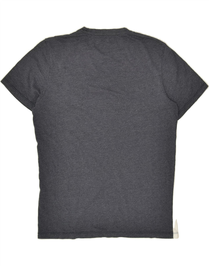 JACK & JONES Mens Graphic T-Shirt Top Medium Grey Colourblock Cotton | Vintage Jack & Jones | Thrift | Second-Hand Jack & Jones | Used Clothing | Messina Hembry 