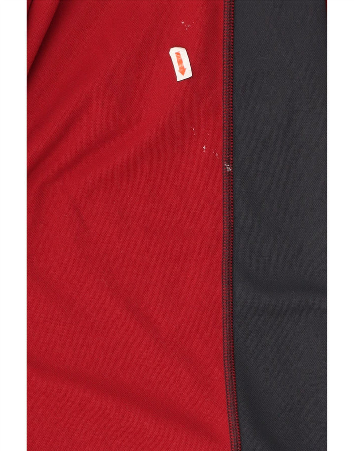 Berghaus Мужской пуловер с воротником на молнии, спортивный костюм, средний красный, с цветными блоками