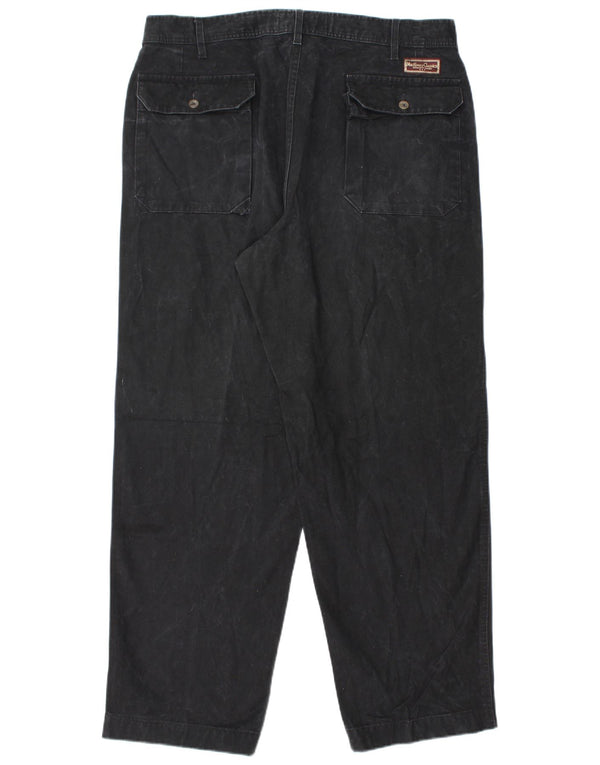 Мужские зауженные брюки-чиносы Marlboro Classics EU 54 2XL W36 L31 черные