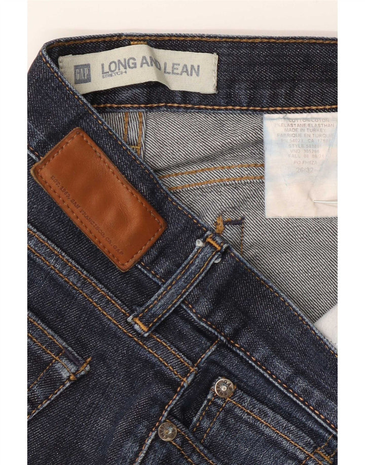 Женские длинные джинсы Gap Bootcut W26 L32 Темно-синие, хлопок
