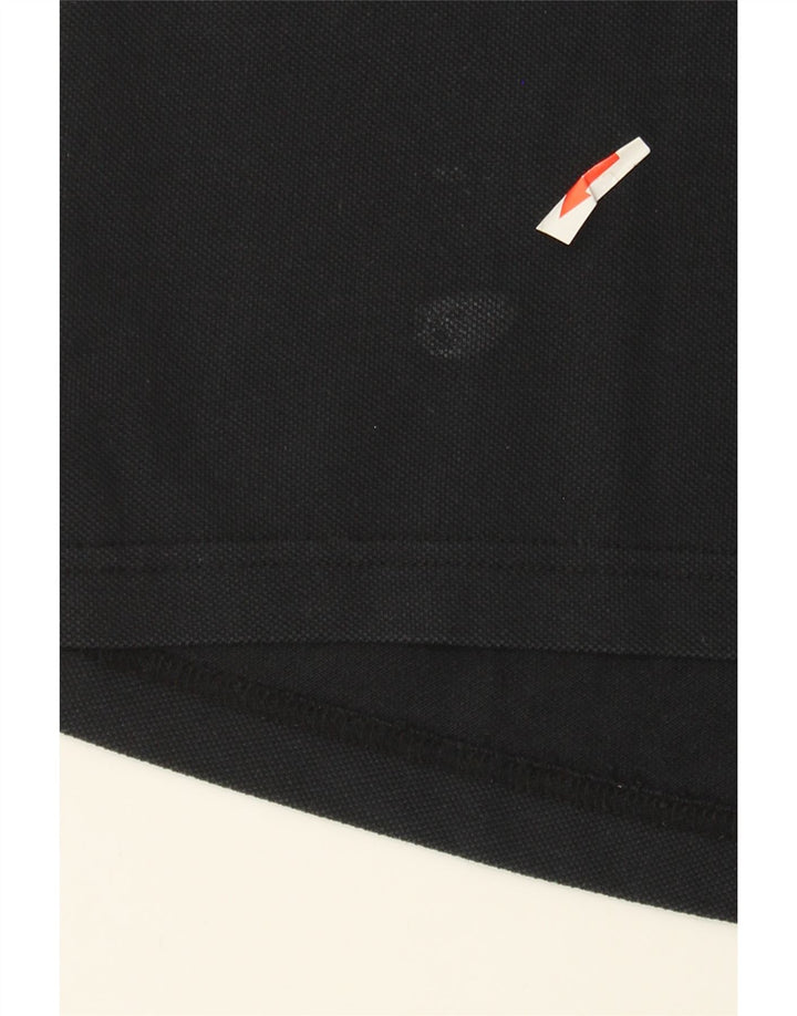 Мужская рубашка-поло Nike Dri Fit среднего размера, черный хлопок