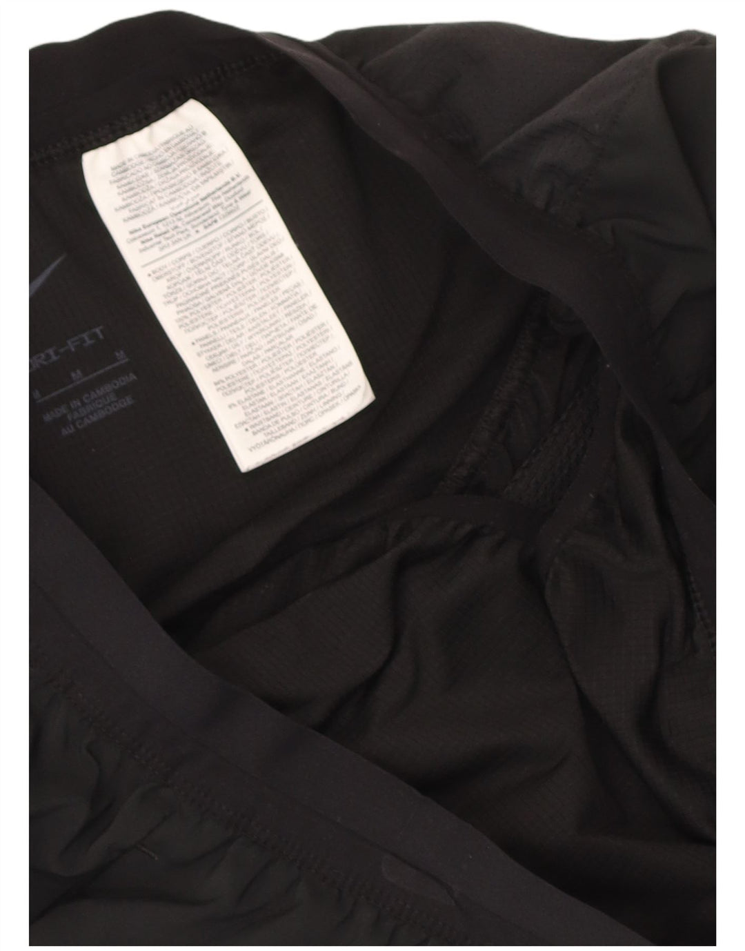 Мужские спортивные шорты Nike Dri Fit, средний черный полиэстер