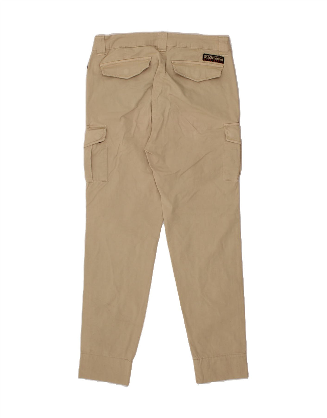 NAPAPIJRI Womens Slim Cargo Trousers W28 L28 Beige Vintage Napapijri and Second-Hand Napapijri from Messina Hembry 