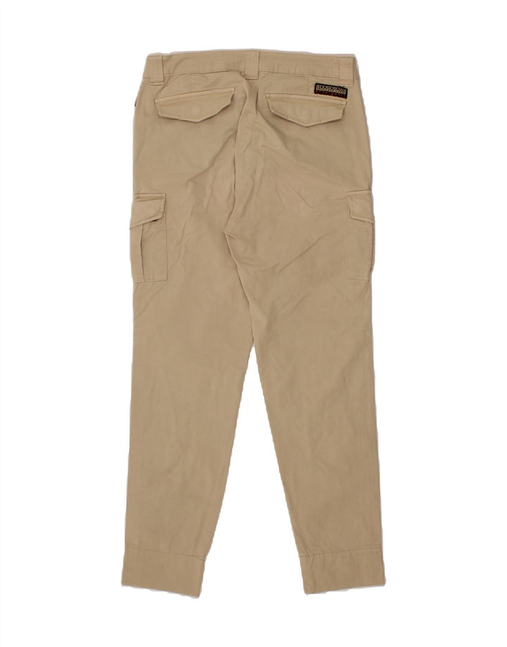 NAPAPIJRI Womens Slim Cargo Trousers W28 L28 Beige Vintage Napapijri and Second-Hand Napapijri from Messina Hembry 